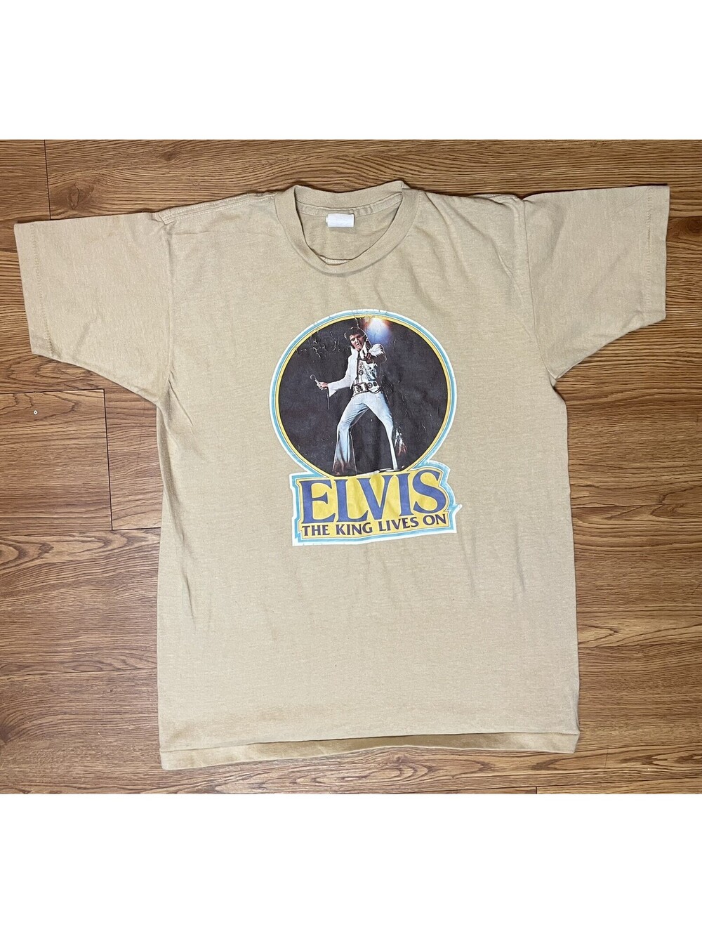 Vintage Elvis Presley The King Lives On 1970’s T-Shirt Made in Usa 50/50 XS / S